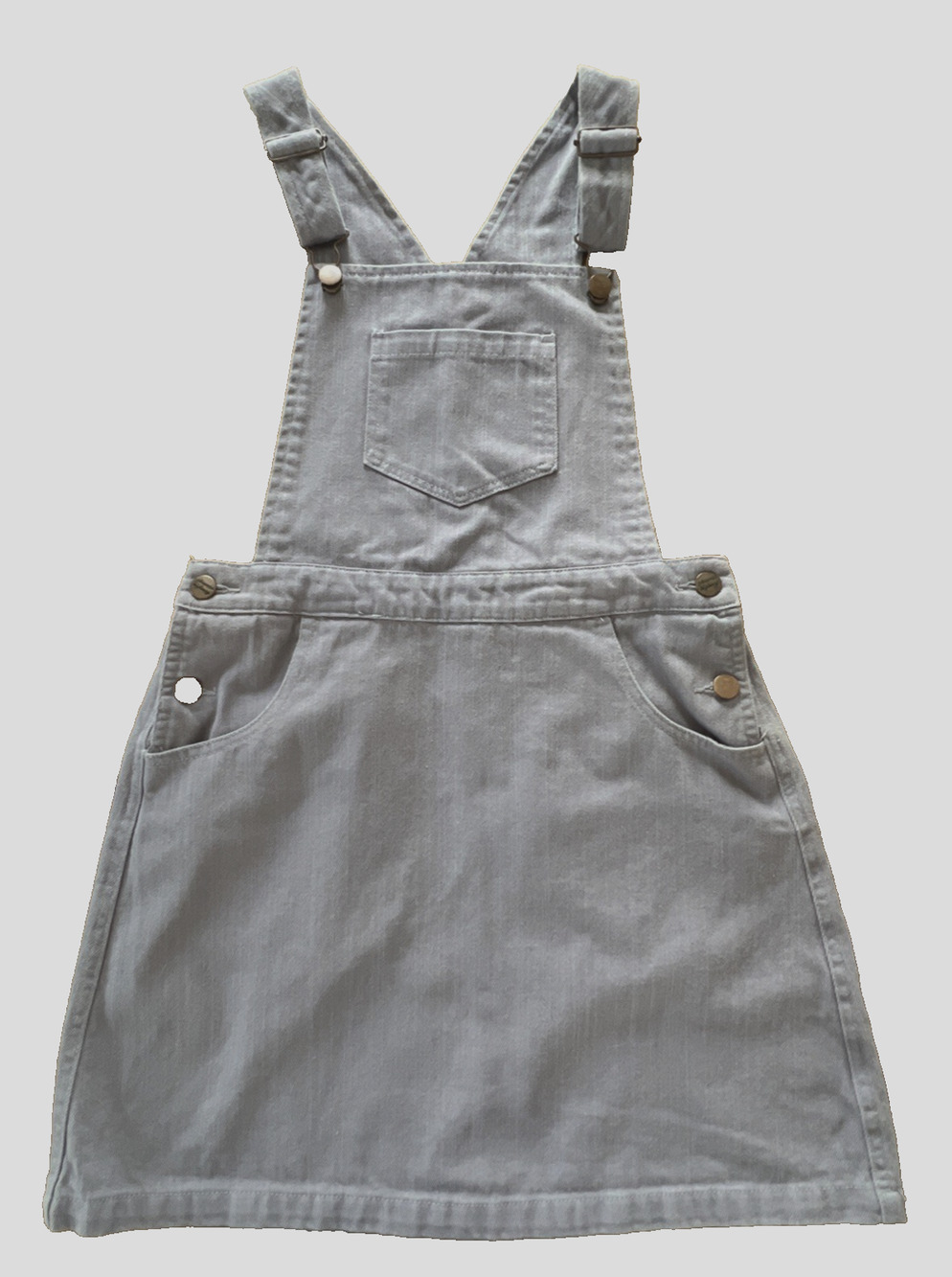 Princess Highway Denim Overall Skirt LightPurple Retro Pinafore Cottagecore SZ 8